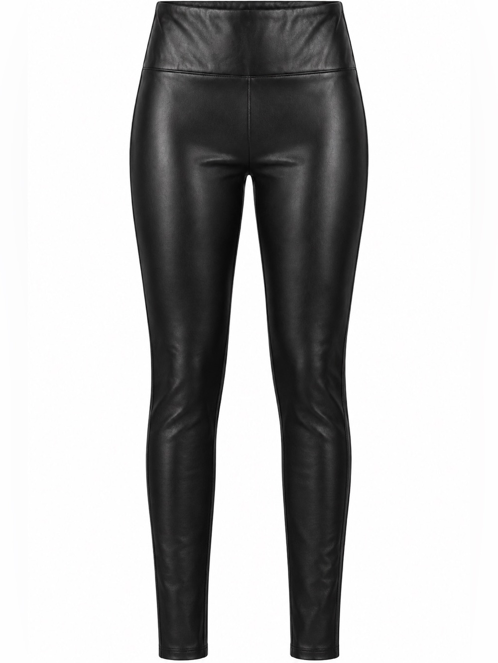 Black Faux Leather Leggings High Rise Stretch Pants Women’s Small